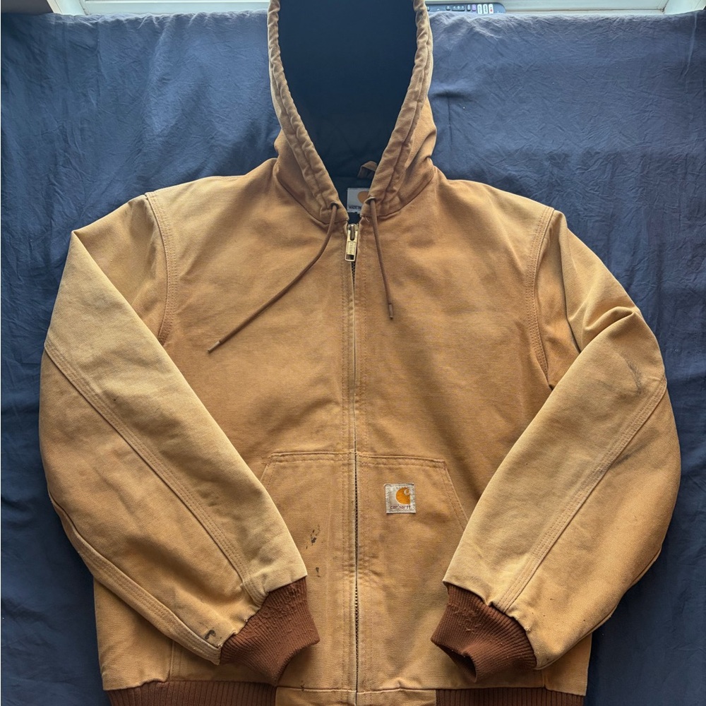 Carhartt Men's Brown Hooded Performance Jacket